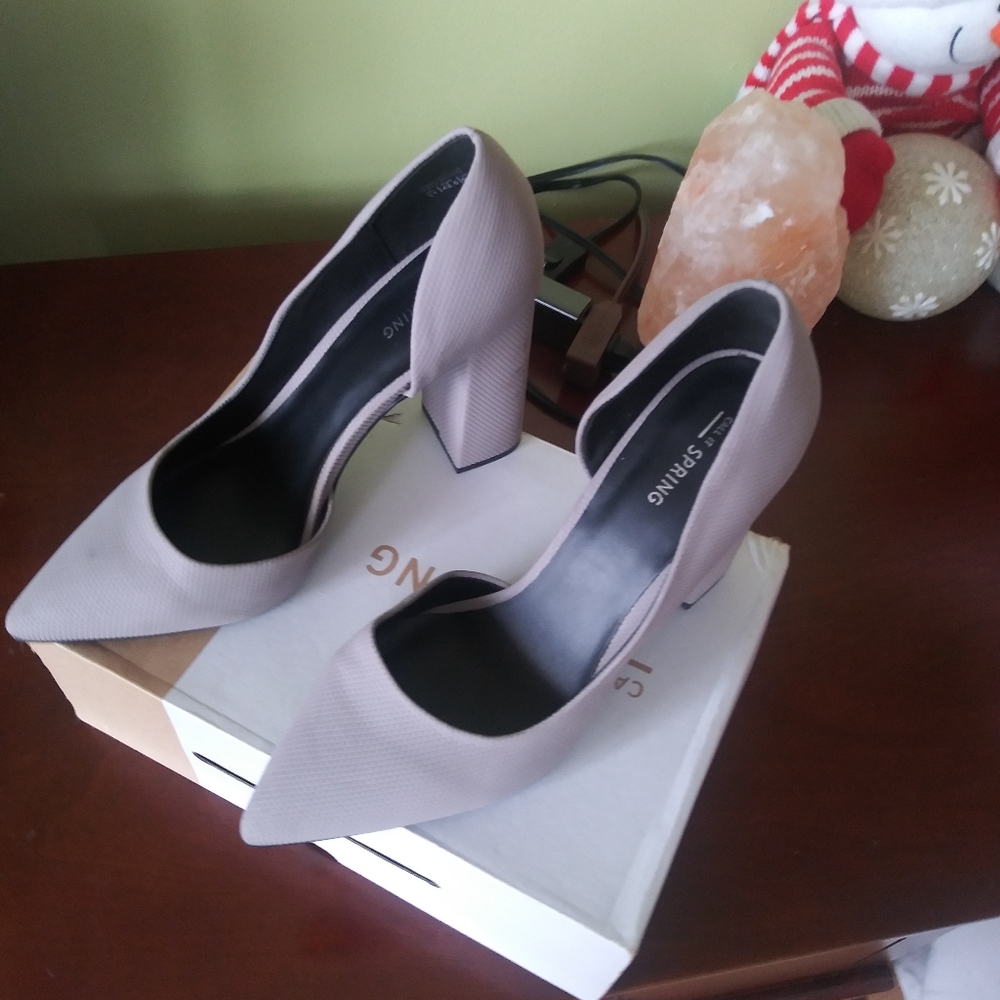 Elegant slightly worn heel